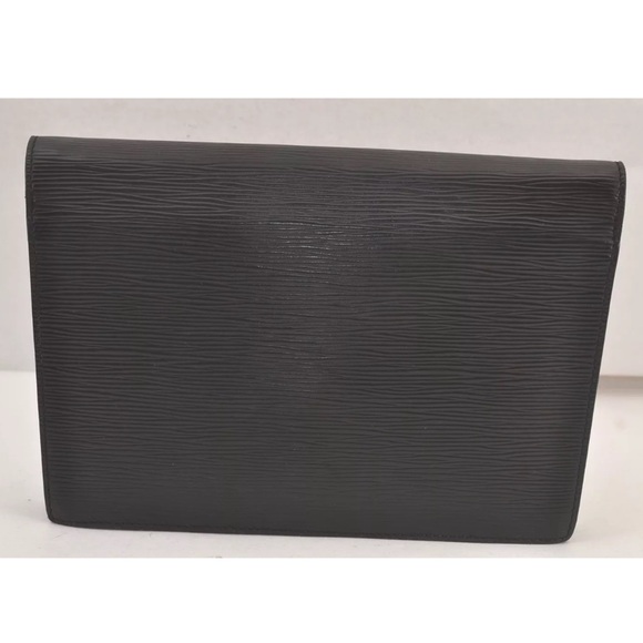 Louis Vuitton LV Black Épi Hublot Clutch Bag with COA  EUC - Picture 4 of 17